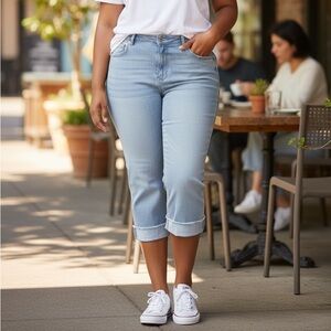 J. Jill Light Blue Cropped Women's Jeans